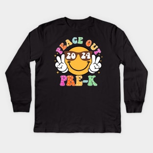 Peace Out School, Last Day of School, End of School Pre-K Kids Long Sleeve T-Shirt